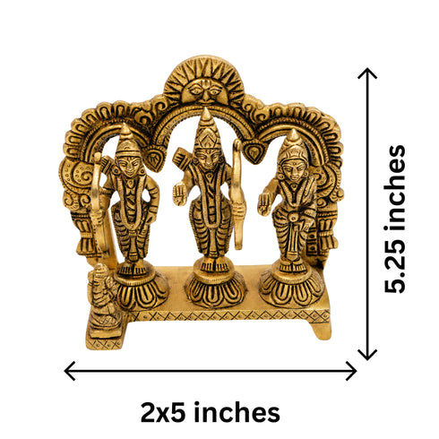 Brass Ram Parivar Idol 822g