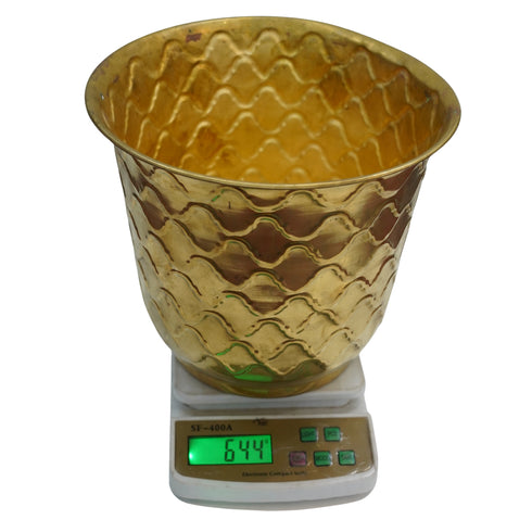 Pure Brass Planter Pot 644g Pack of 2