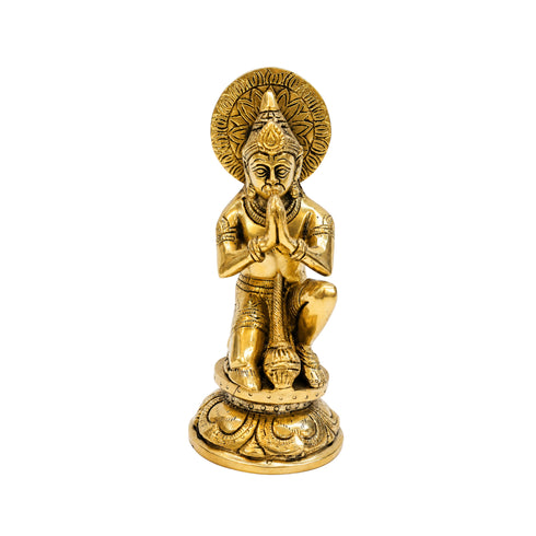 Brass Sitting Hanuman Idol 2000g