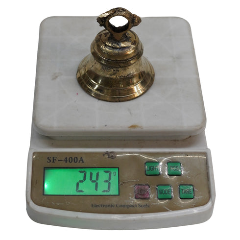 Brass Hanging Bell for Home Decoration 243g Pack of 1