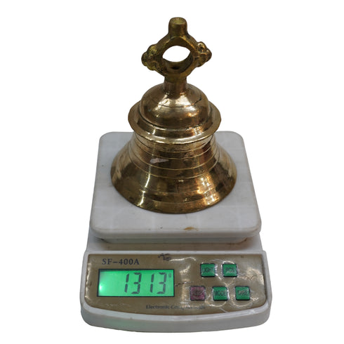 Brass Pooja Bell Temple Ghanta 1313g Pack of 1