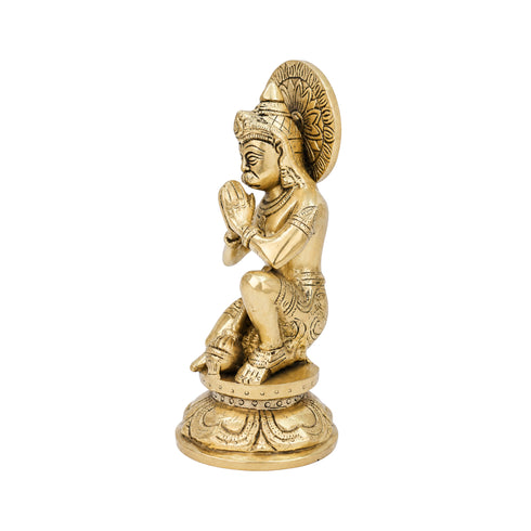 Brass Sitting Hanuman Idol 2000g