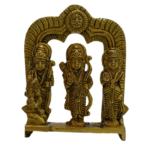 Brass Ram Darbar Idol with Frame 446g