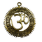 Brass Om Wall Hanging with Gayatri Mantra 66g Pack of 1