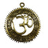 Brass Om Wall Hanging with Gayatri Mantra 66g Pack of 1