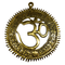 Brass Om Wall Hanging with Gayatri Mantra 221g Pack of 1