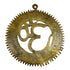 Brass Om Wall Hanging with Gayatri Mantra 221g Pack of 1