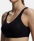 Jockey Pack of 2 Wirefree Non Padded Cotton Stretch Full Coverage Slip-On Active Bra with Wider Straps and Moisture Move Treatment - Black & Navy