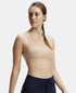 Jockey Wirefree Non Padded Cotton Stretch Full Coverage Slip-On Active Bra with Wider Straps and Moisture Move Treatment - Skin