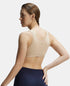 Jockey Wirefree Non Padded Cotton Stretch Full Coverage Slip-On Active Bra with Wider Straps and Moisture Move Treatment - Skin