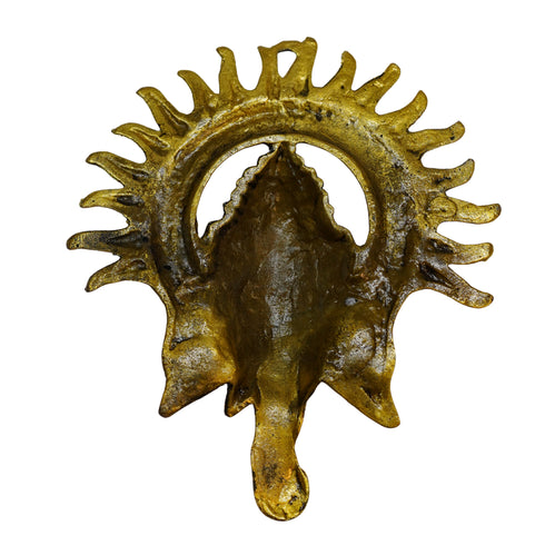 Brass Ganesha Wall Hanging Face 251g Pack of 1