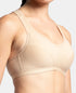 Jockey Wirefree Padded Cotton Stretch Full Coverage Racerback Active Bra with StayFresh and Moisture Move Treatment - Skin