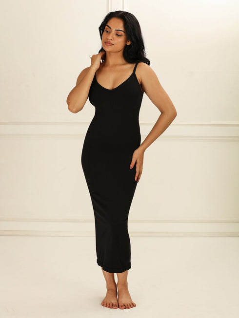 UNDERNEAT Bodycon Dress with Built-In Bra - Brown
