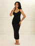 UNDERNEAT Bodycon Dress with Built-In Bra - Brown