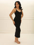 UNDERNEAT Bodycon Dress with Built-In Bra - Black