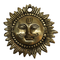 Brass Sun Wall Hanging Face 214g Pack of 1