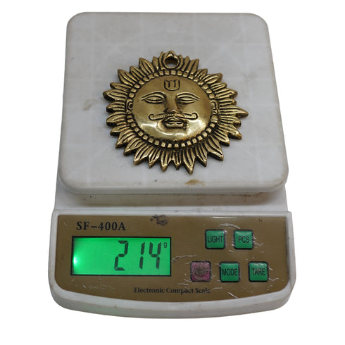 Brass Sun Wall Hanging Face 214g Pack of 1