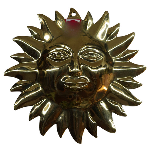 Brass Sun Face for Wall Decor 87g Pack of 1