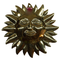 Brass Sun Face for Wall Decor 87g Pack of 1