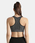 Jockey Wirefree Non Padded Micro Touch Nylon Full Coverage Reversible Active Bra With StayFresh Treatment - Black Melange