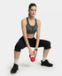 Jockey Wirefree Non Padded Micro Touch Nylon Full Coverage Reversible Active Bra With StayFresh Treatment - Black Melange