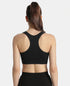 Jockey Wirefree Non Padded Micro Touch Nylon Full Coverage Reversible Active Bra With StayFresh Treatment - Black Melange