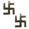 Brass Swastik for Wall Decor 57g Pack of 2