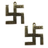 Brass Swastik for Wall Decor 57g Pack of 2