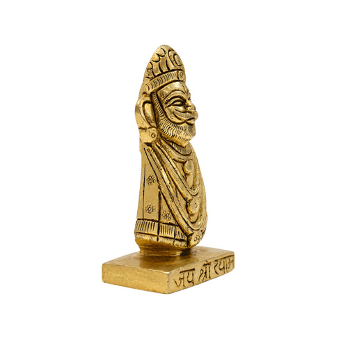 Brass Khatu Shyam Ji Face Statue 649g