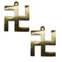 Brass Swastik for Wall Decor 57g Pack of 2