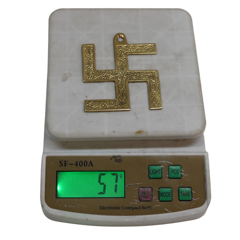 Brass Swastik for Wall Decor 57g Pack of 2