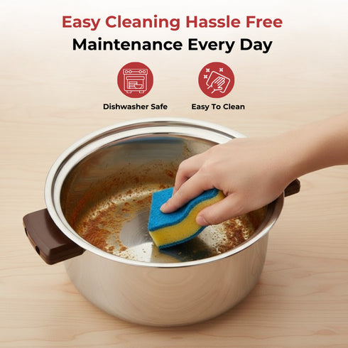 Vinod Stainless Steel Hot Casserole 3500 ml Highest Grade Stainless Steel Insulated Mirror Finish Rust Free Dishwasher Safe Easy to Carry