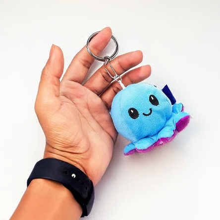 Webby Toys Octopus Plush Stuffed Soft Toy with Keychain