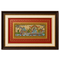 Palm Leaf Handmade Painting of Lord Krishna on Peacock Boat