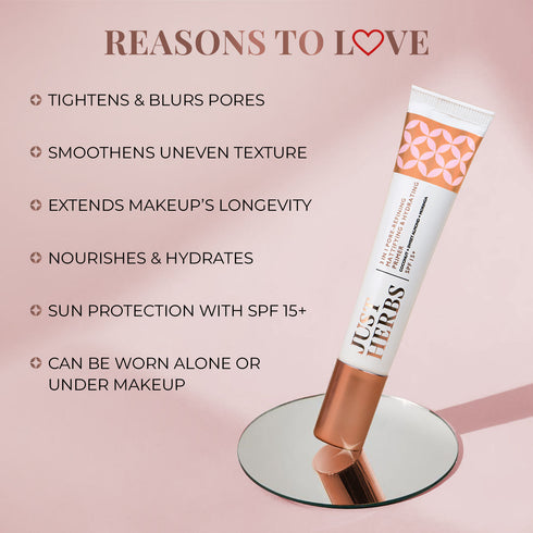 Just Herbs 3 In 1 Pore-Refining | Mattifying & Hydrating Face Primer