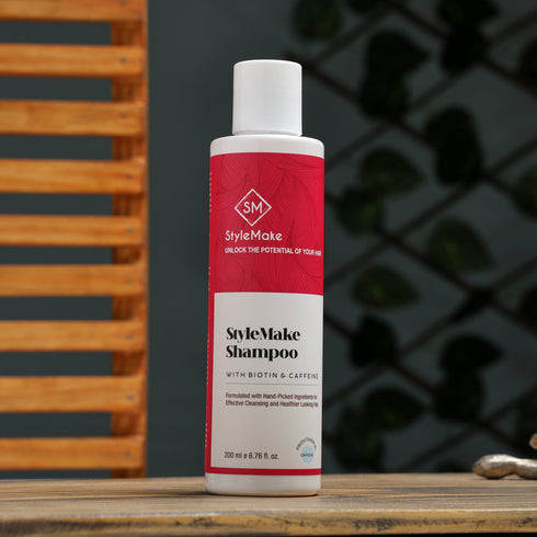 Style Make StyleMake Biotin & Caffeine Thickening SLS Free Shampoo for Men and Women D Panthenol & Biotin For Strong & Thick Hair