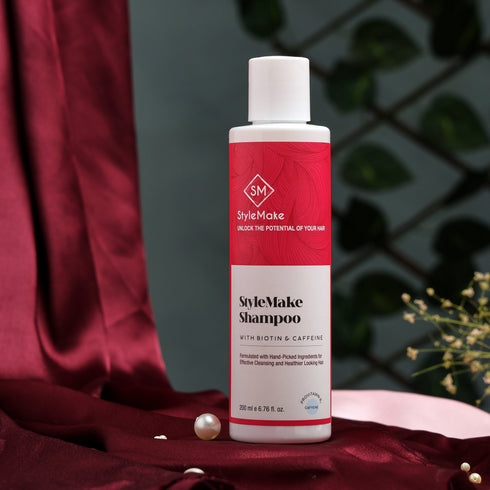Style Make StyleMake Biotin & Caffeine Thickening SLS Free Shampoo for Men and Women D Panthenol & Biotin For Strong & Thick Hair
