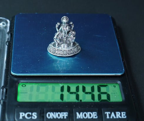 Pure Silver Antique Laxmi Devi 14.46g By Mahita Collections