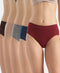 Jockey High Coverage Cotton Hipster With Concealed Waistband | Dark Assorted | Pack of 3