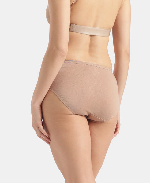 Jockey High Coverage Cotton Hipster With Concealed Waistband | Dark Assorted | Pack of 3