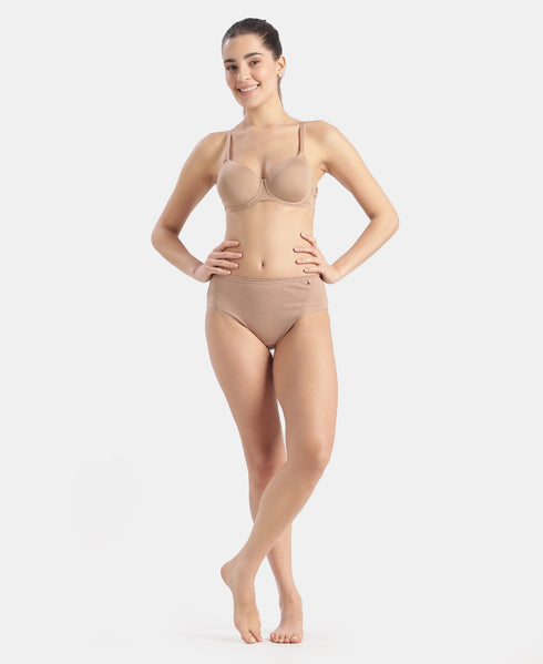 Jockey High Coverage Cotton Hipster With Concealed Waistband | Dark Assorted | Pack of 3