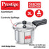 Prestige Svachh Aluminium Anti Bulge Induction Base Pressure Cooker Silver 3 L