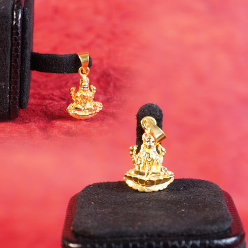 22 Carat Gold Lakshmi Devi Locket 2.37g by Mahita Collections