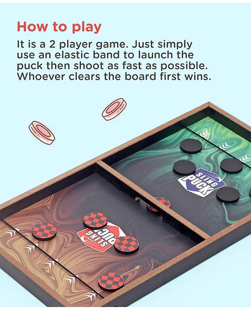 Play Nation 3-in-1 Fastest Finger First Wooden Board Game