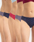 Jockey Medium Coverage Cotton Bikini with Concealed Waistband | Dark Prints | Pack of 3