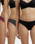 Jockey Medium Coverage Cotton Bikini With Concealed Waistband | Dark Assorted | Pack of 3