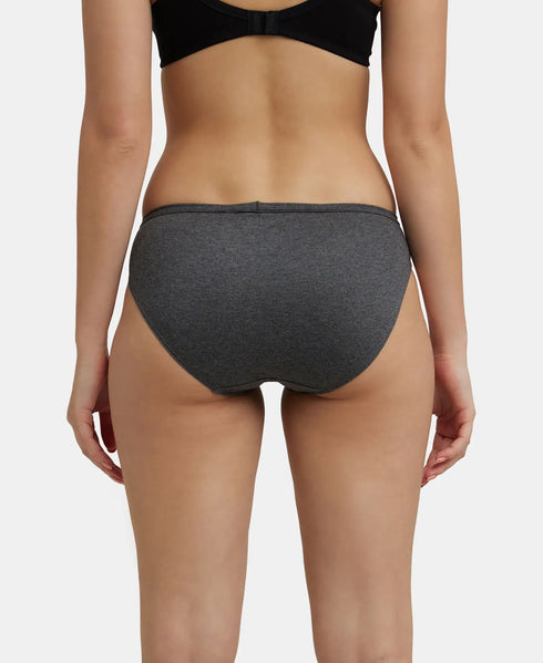 Jockey Medium Coverage Cotton Bikini With Concealed Waistband | Dark Assorted | Pack of 3