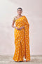 Mohey Mustard Self Design Saree
