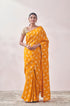 Mohey Mustard Self Design Saree