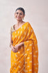 Mohey Mustard Self Design Saree